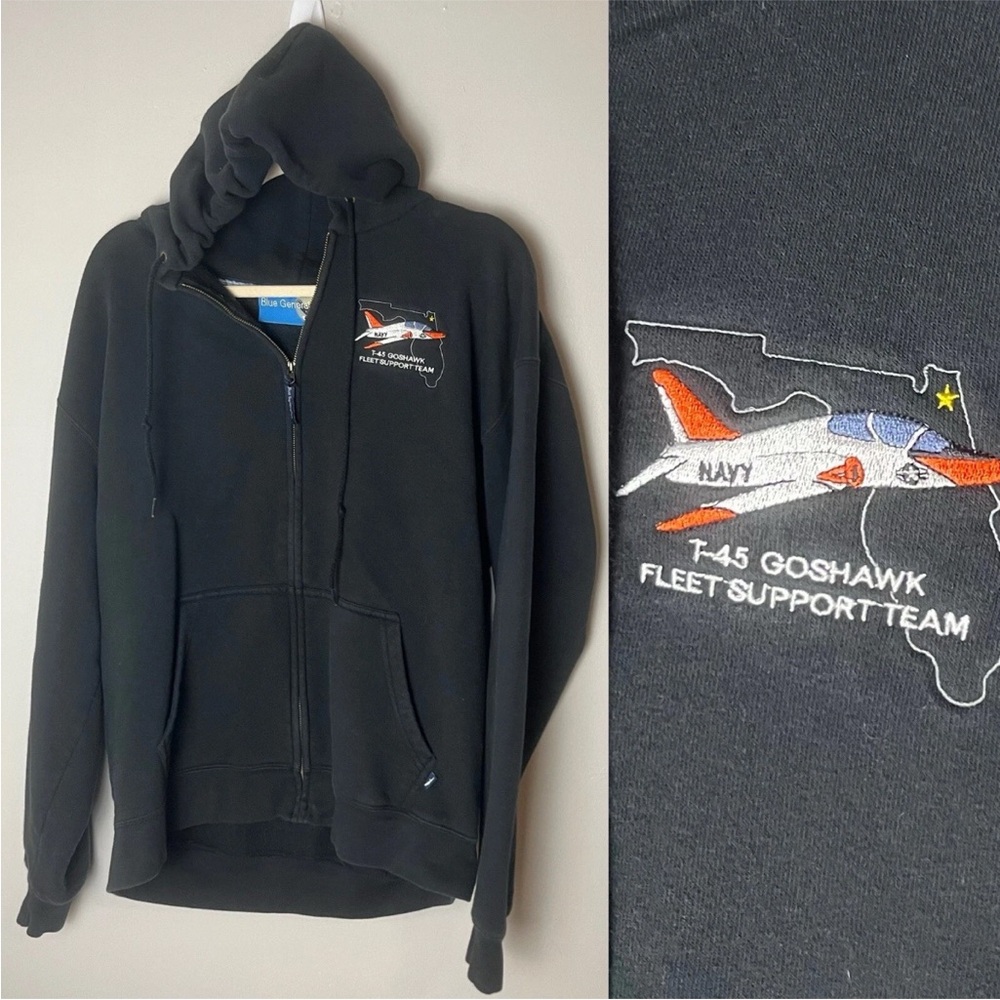 Black T-45 Goshawk Hoodie - Picture 1 of 5
